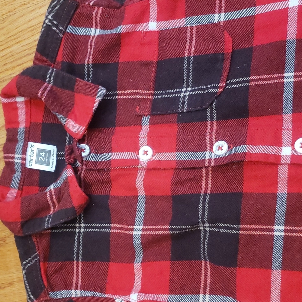 Carter's boy button down shirt 24m 🎯 - Picture 3 of 3